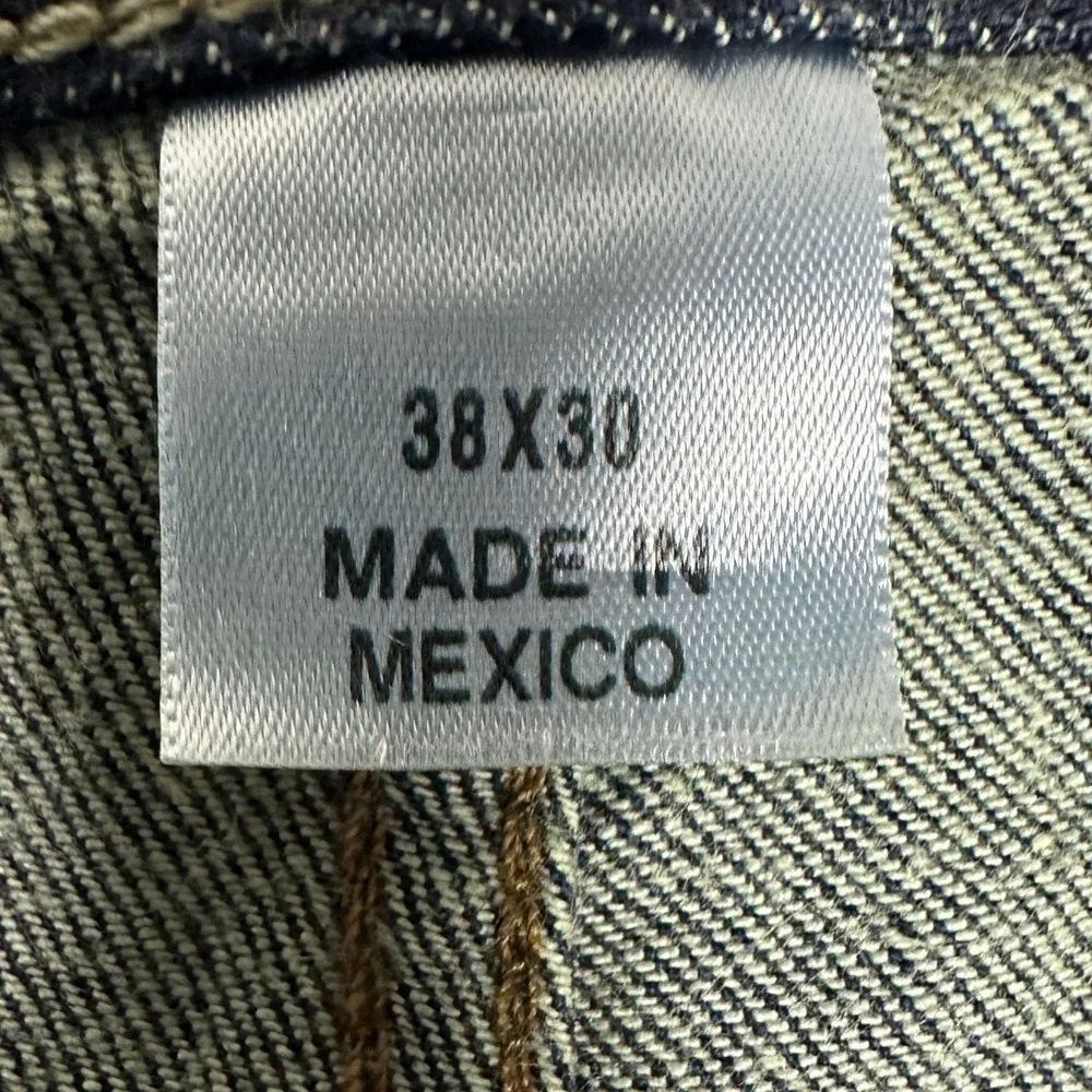 Eddie Bauer Jeans Mens 38X30 Blue Straight Fit Dark Wash Stretch Denim Pants